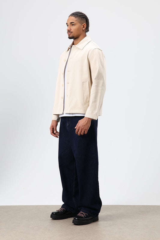 Boxy Fit Gabardin Ceket