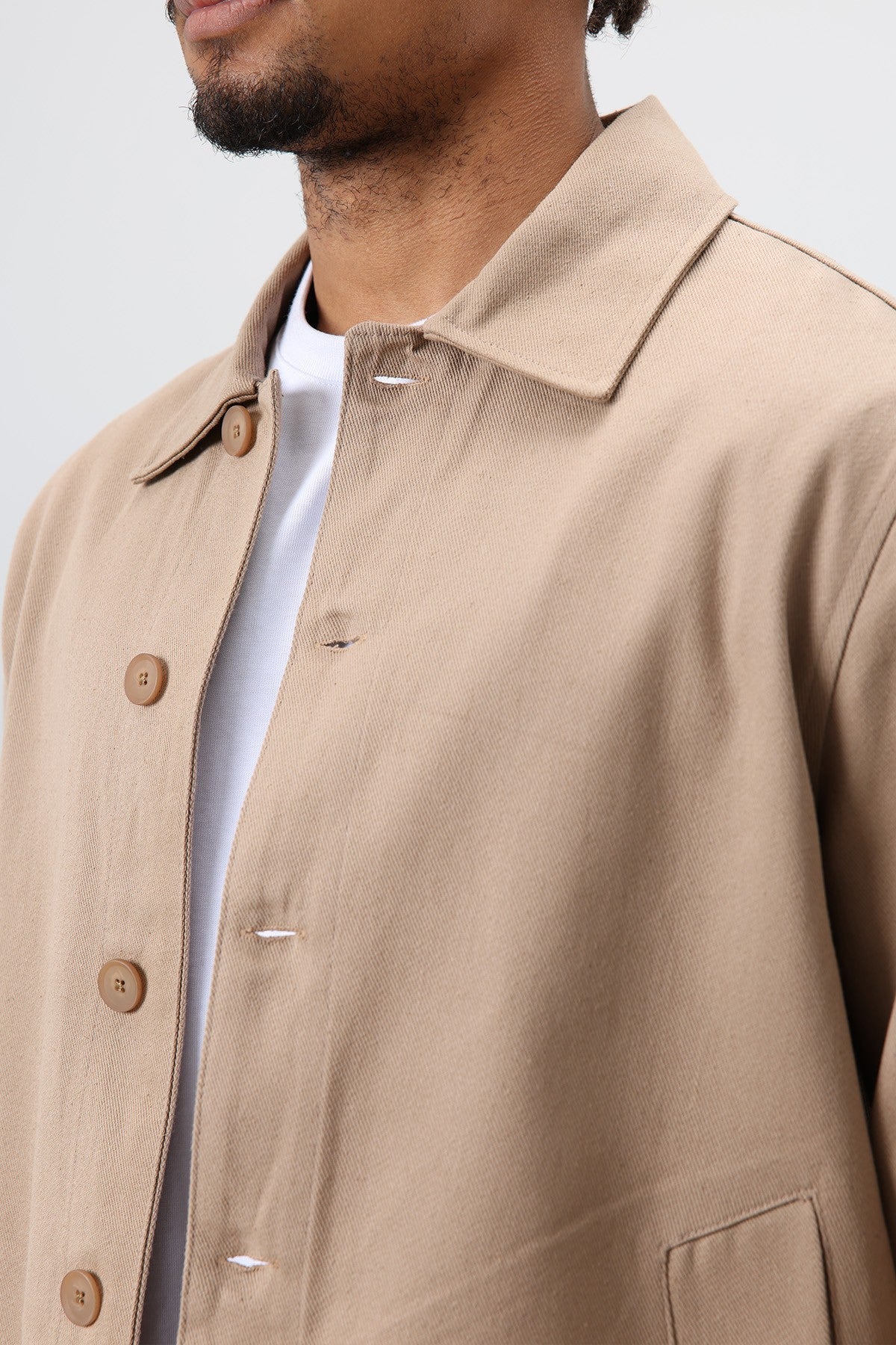 Boxy Fit Gabardin Ceket