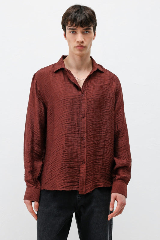 Dokulu Oversize Gömlek