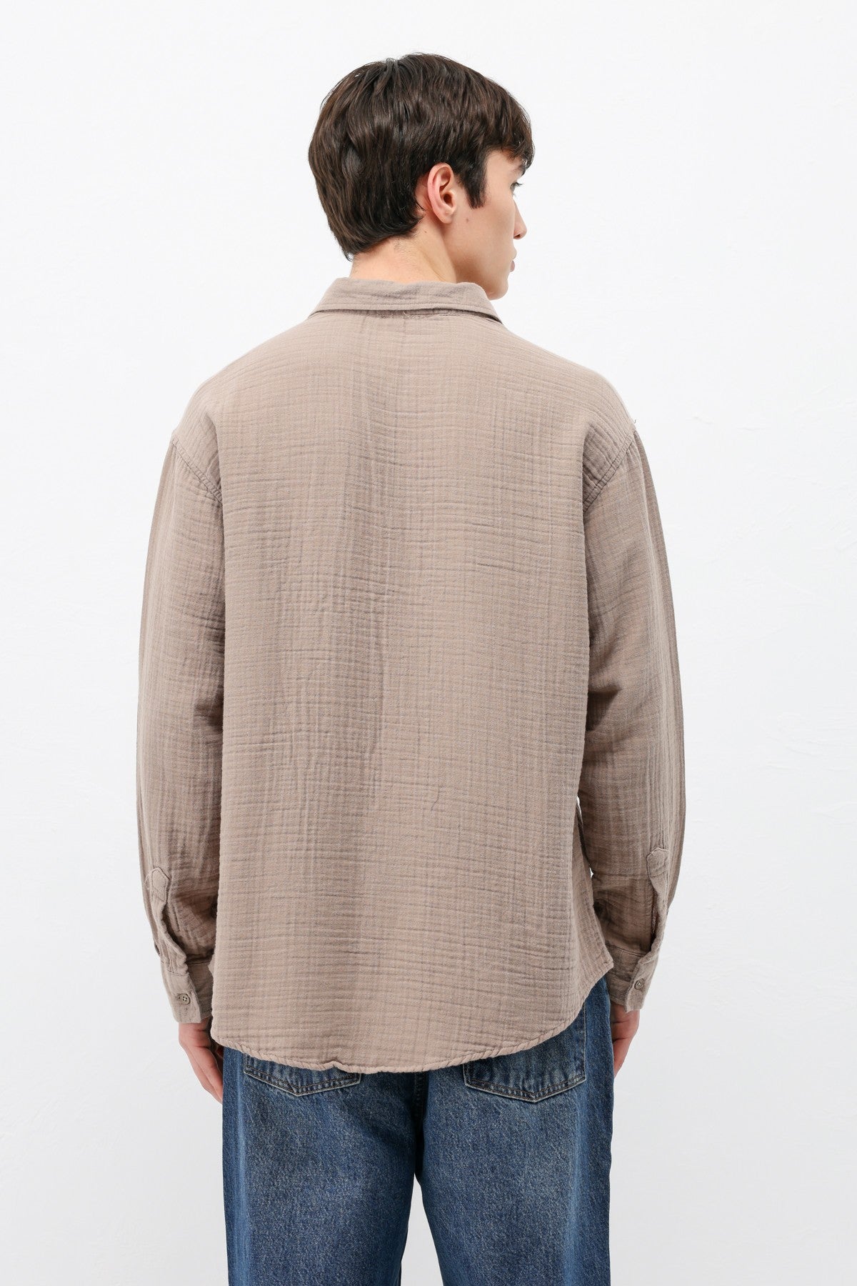 Müslin Kumaş Oversize Gömlek