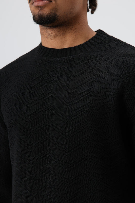 Bisiklet Yaka Oversize Triko Kazak