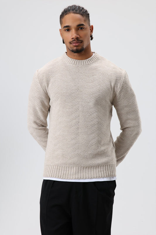 Bisiklet Yaka Oversize Triko Kazak