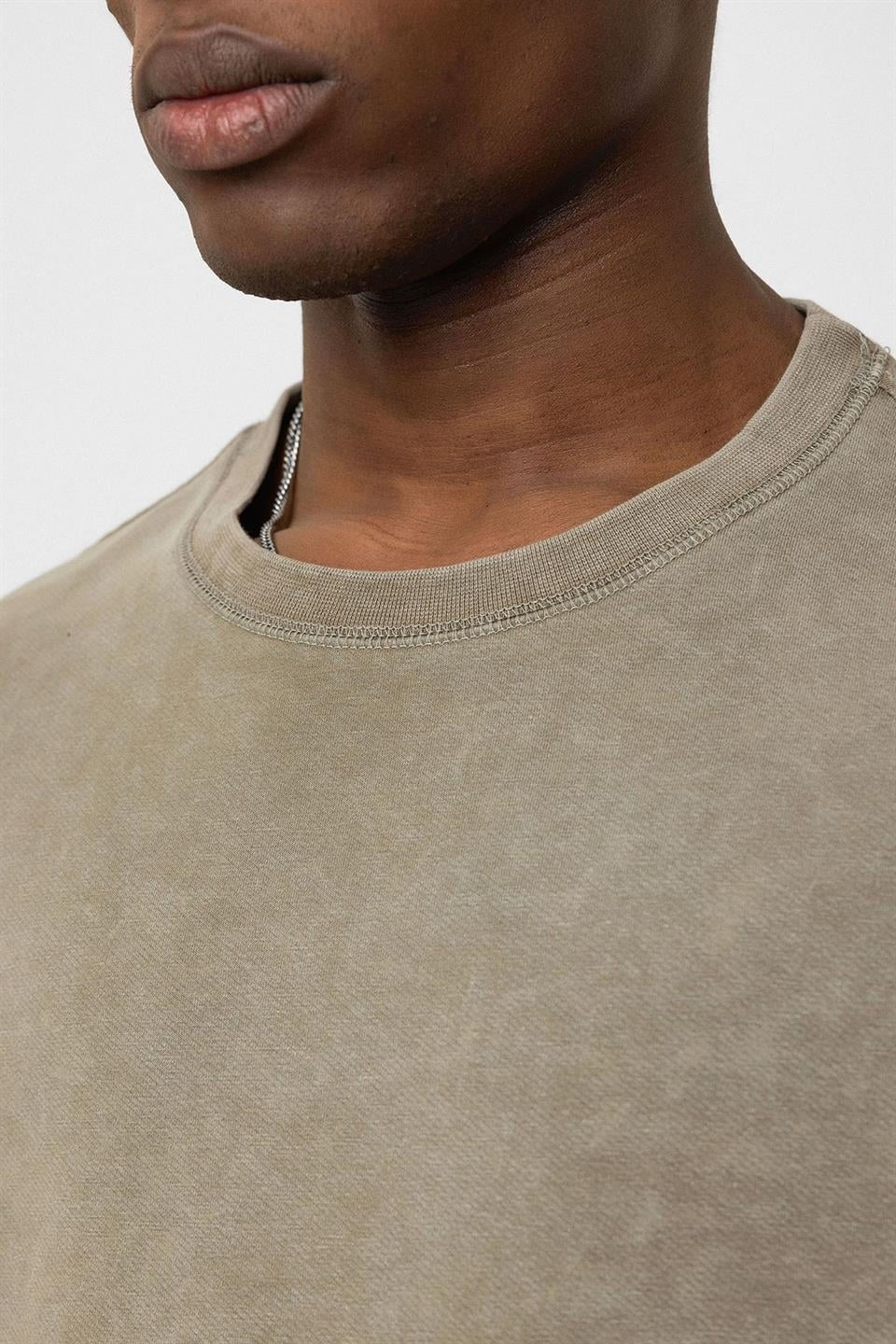 Yıkamalı Basic Oversize Tişört