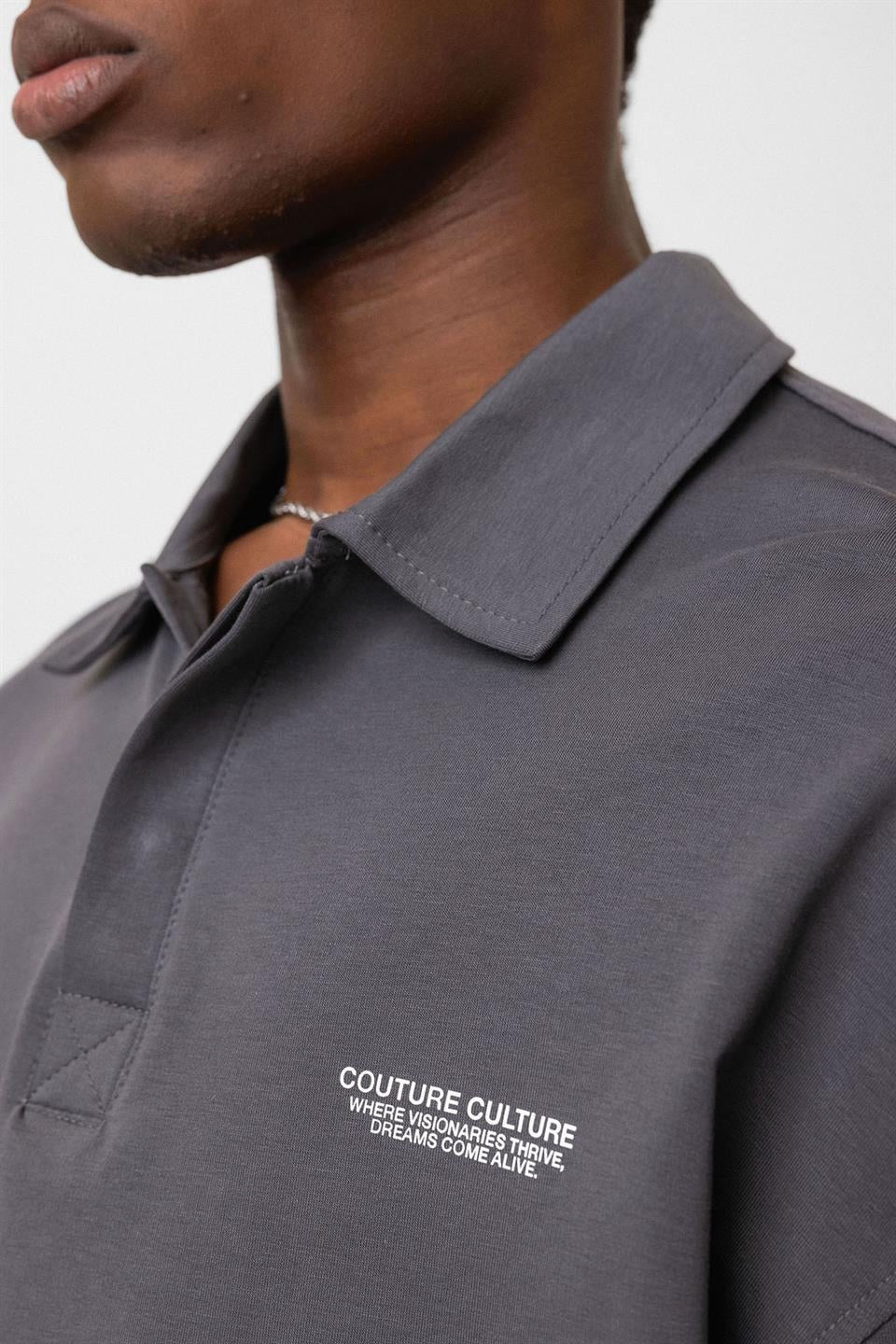 Polo Yaka Oversize Tişört