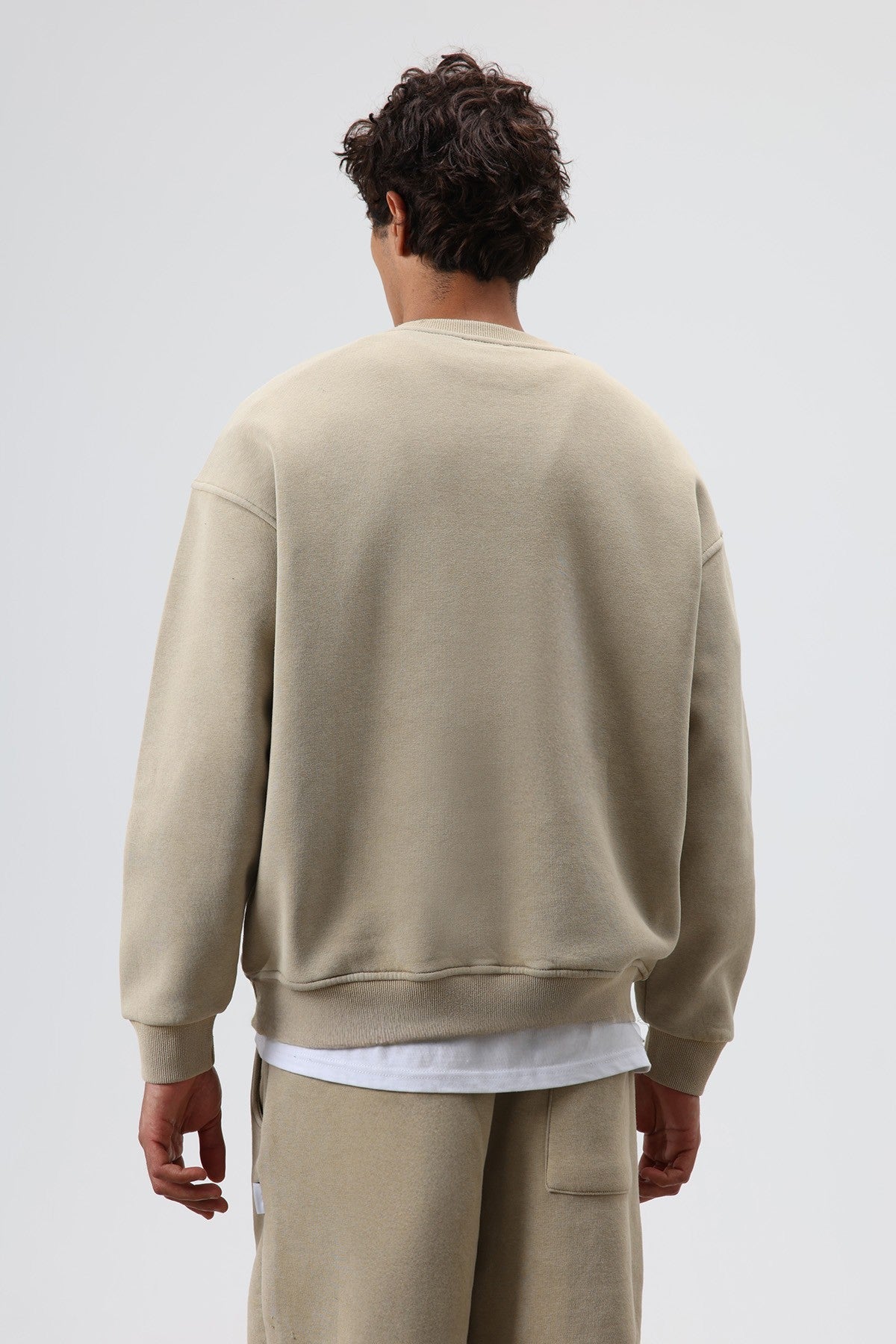 Basic Oversize Yıkamalı Sweatshirt