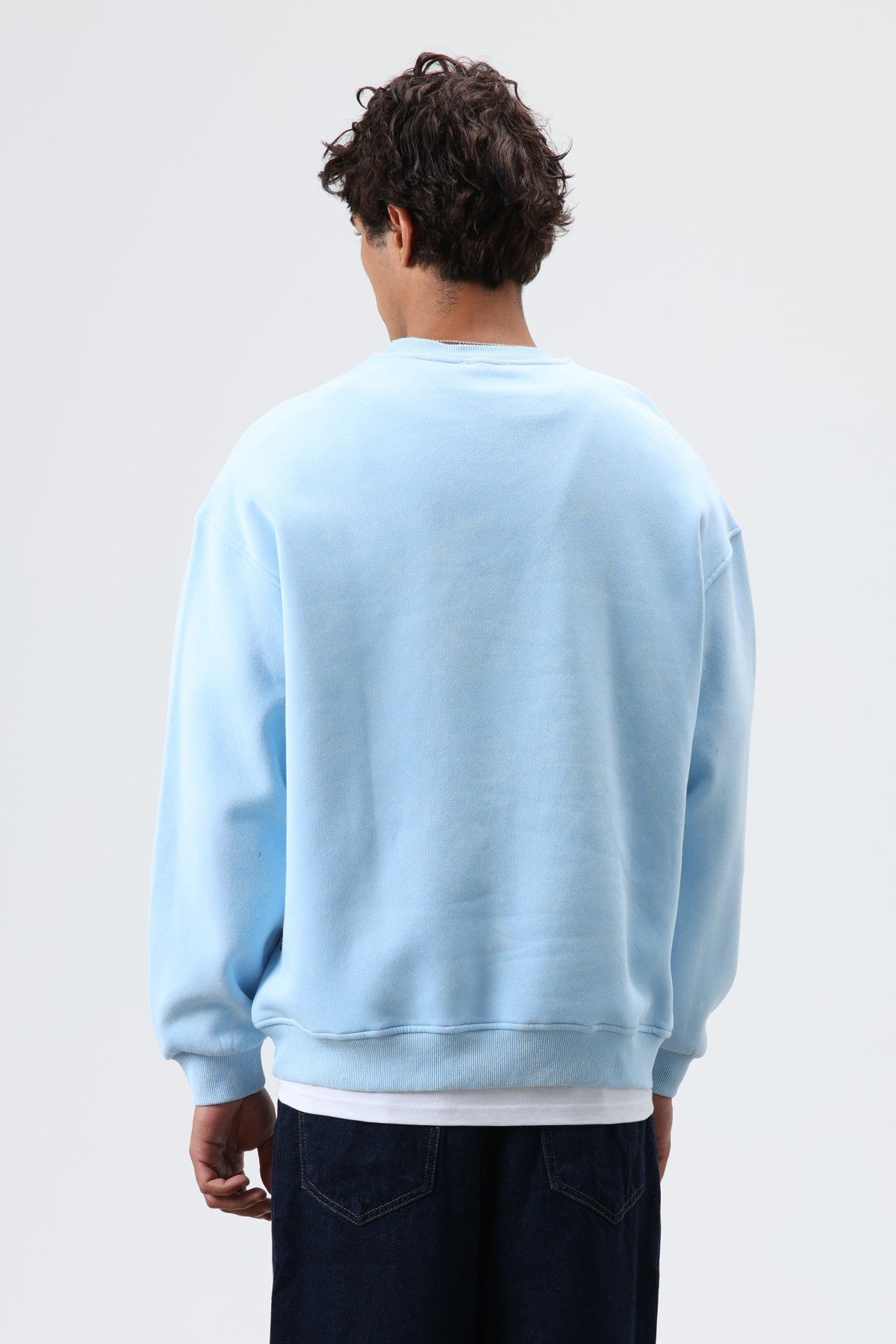 Basic Oversize Yıkamalı Sweatshirt