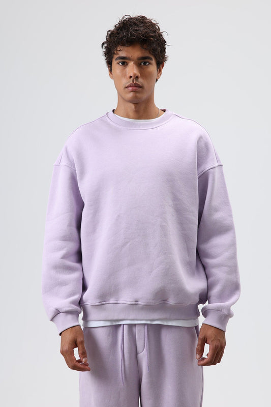 Basic Oversize Yıkamalı Sweatshirt