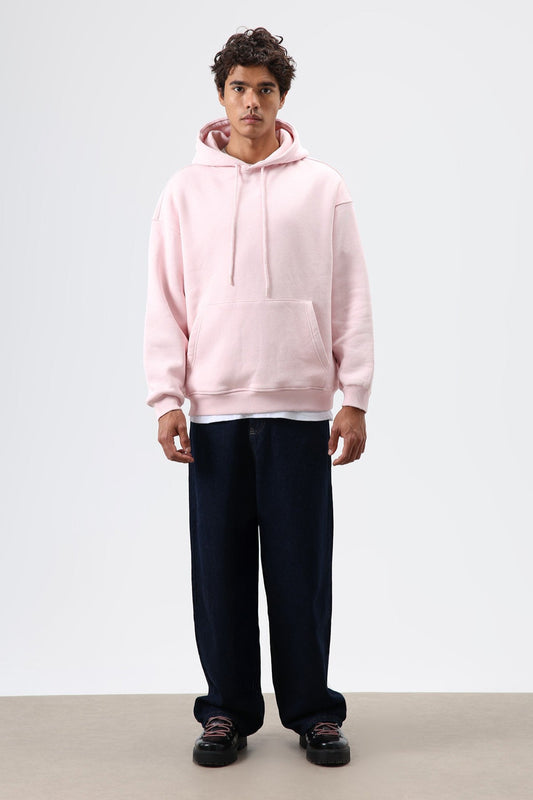 Basic Oversize Yıkamalı Hoodie