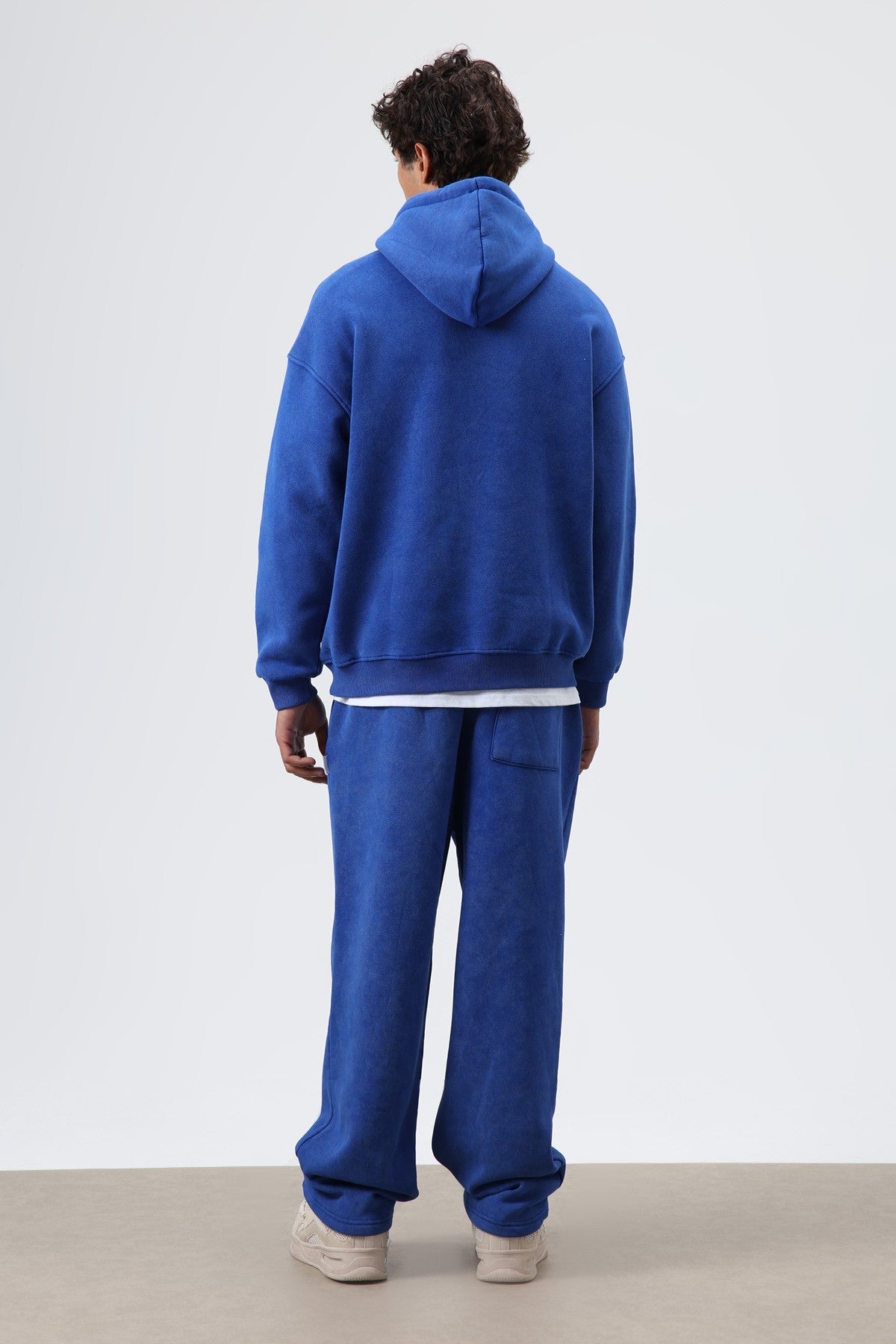Basic Oversize Yıkamalı Hoodie