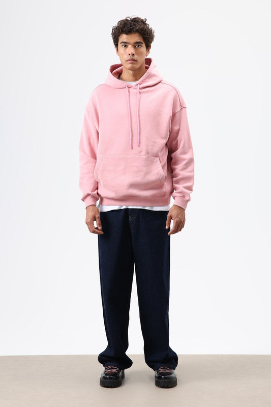 Basic Oversize Yıkamalı Hoodie