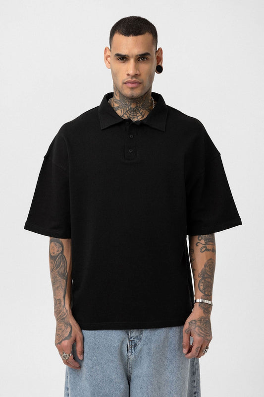 Basic Polo Yaka Oversize Tişört