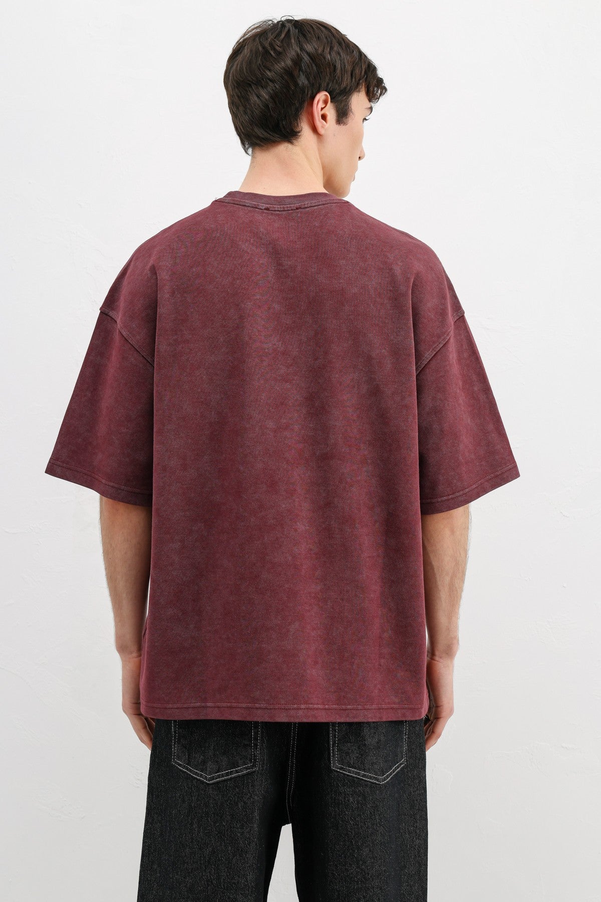 Numara Baskılı Oversize Tişört