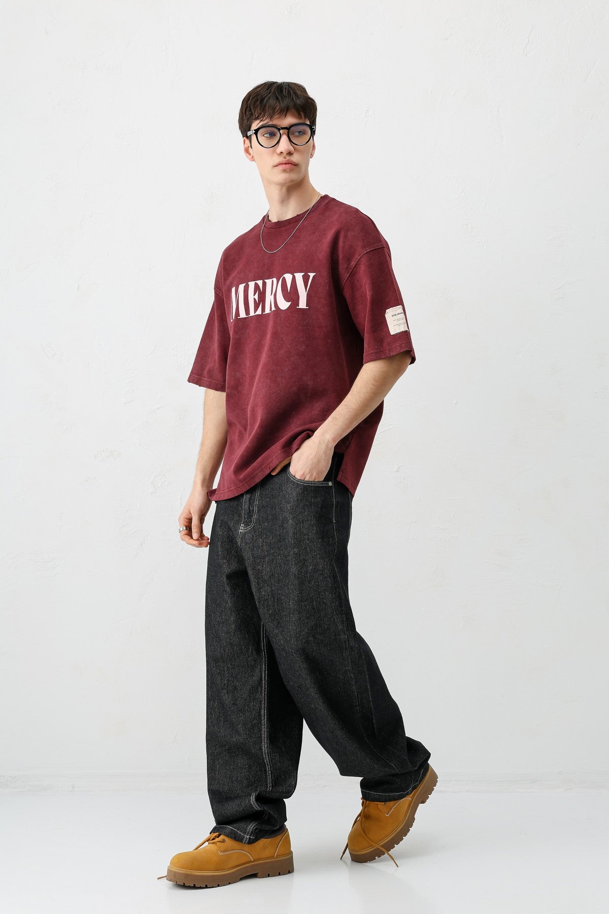 Baskılı Oversize Tişört