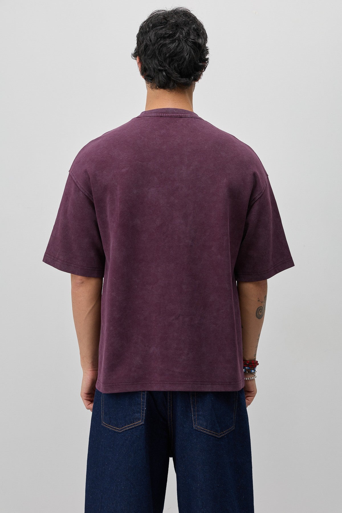 Oversize Yazı ve Sayı Baskılı Tİşört
