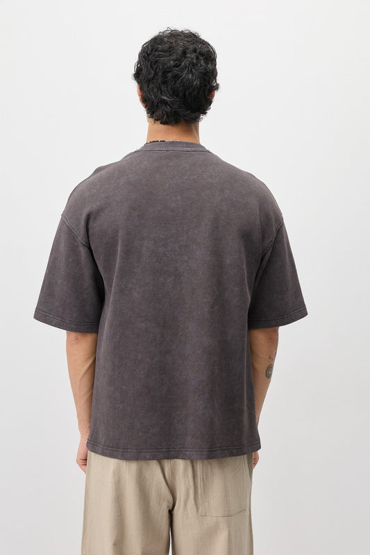Oversize Yazı ve Sayı Baskılı Tİşört