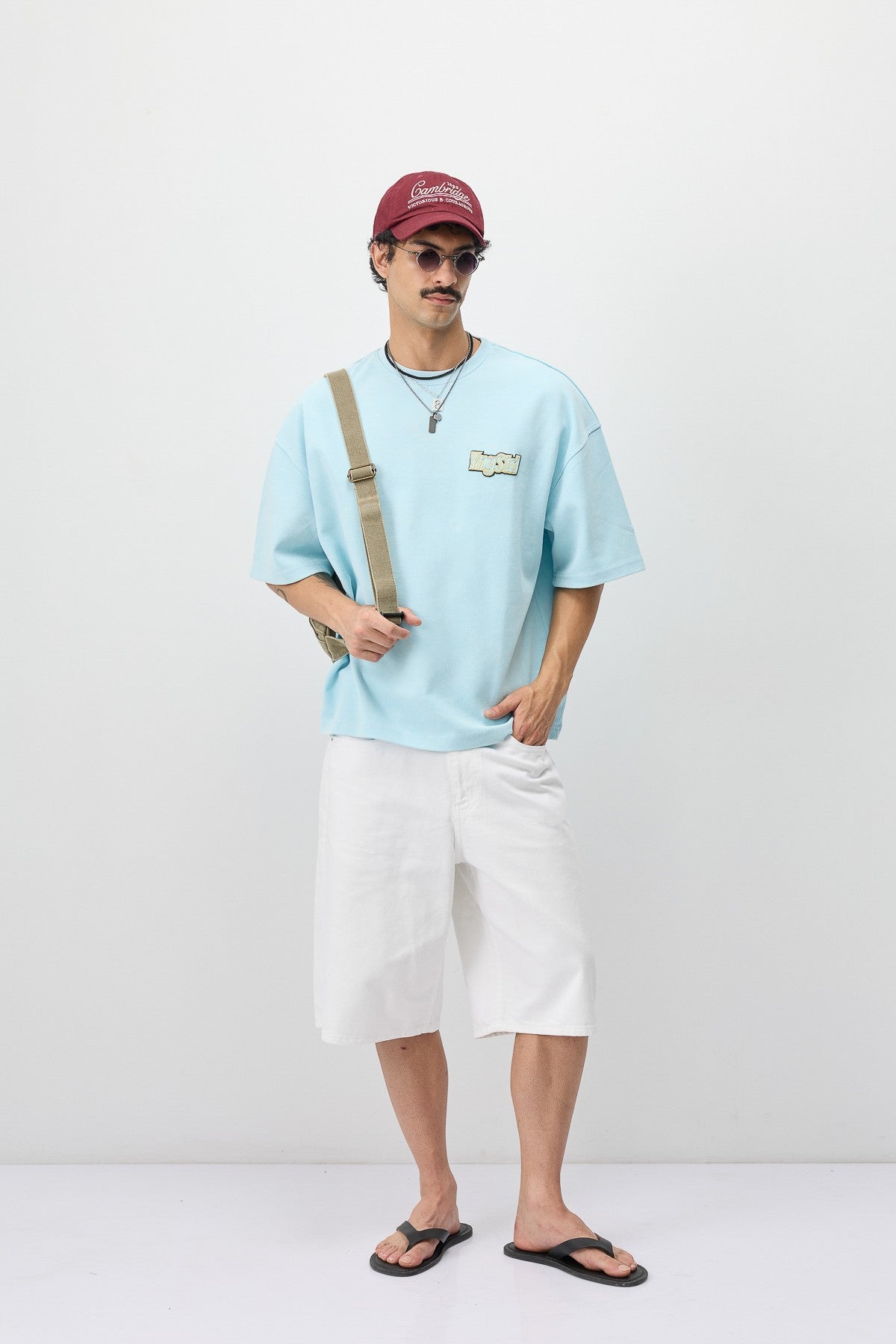 Oversize Etiket Baskılı Tİşört
