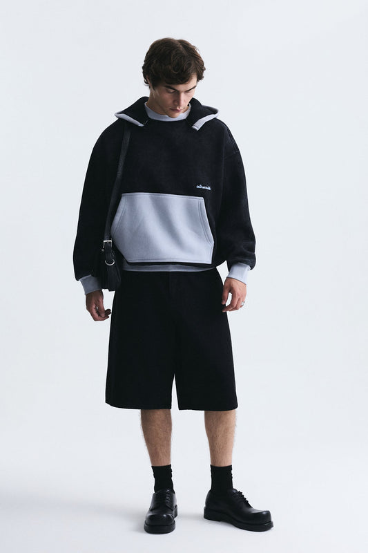 Blok Renkli Oversize Sweatshirt