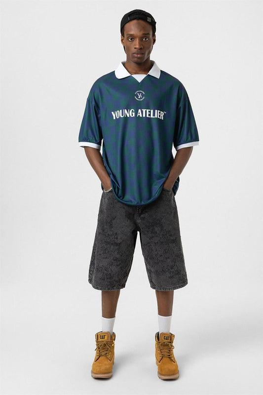 Oversize Polo Yaka Forma Tişört
