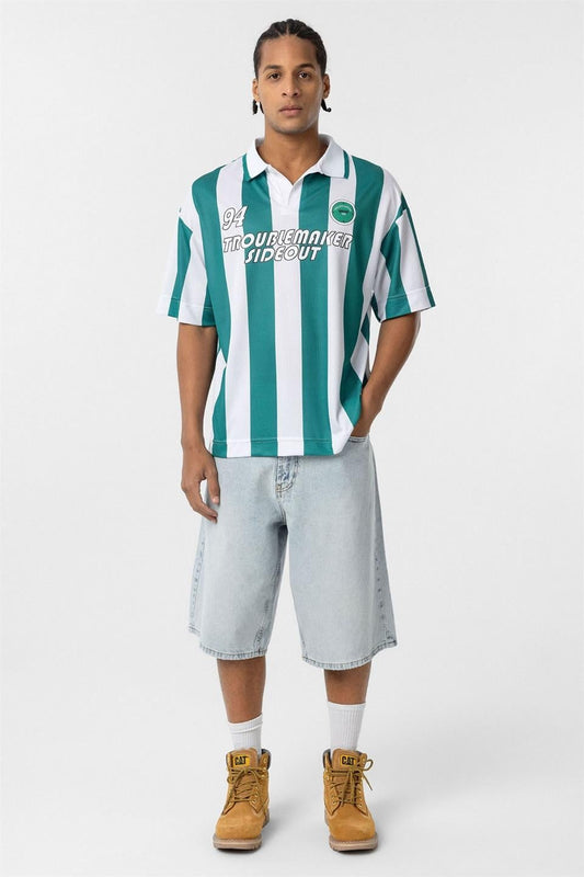 Oversize Polo Yaka Forma Tişört