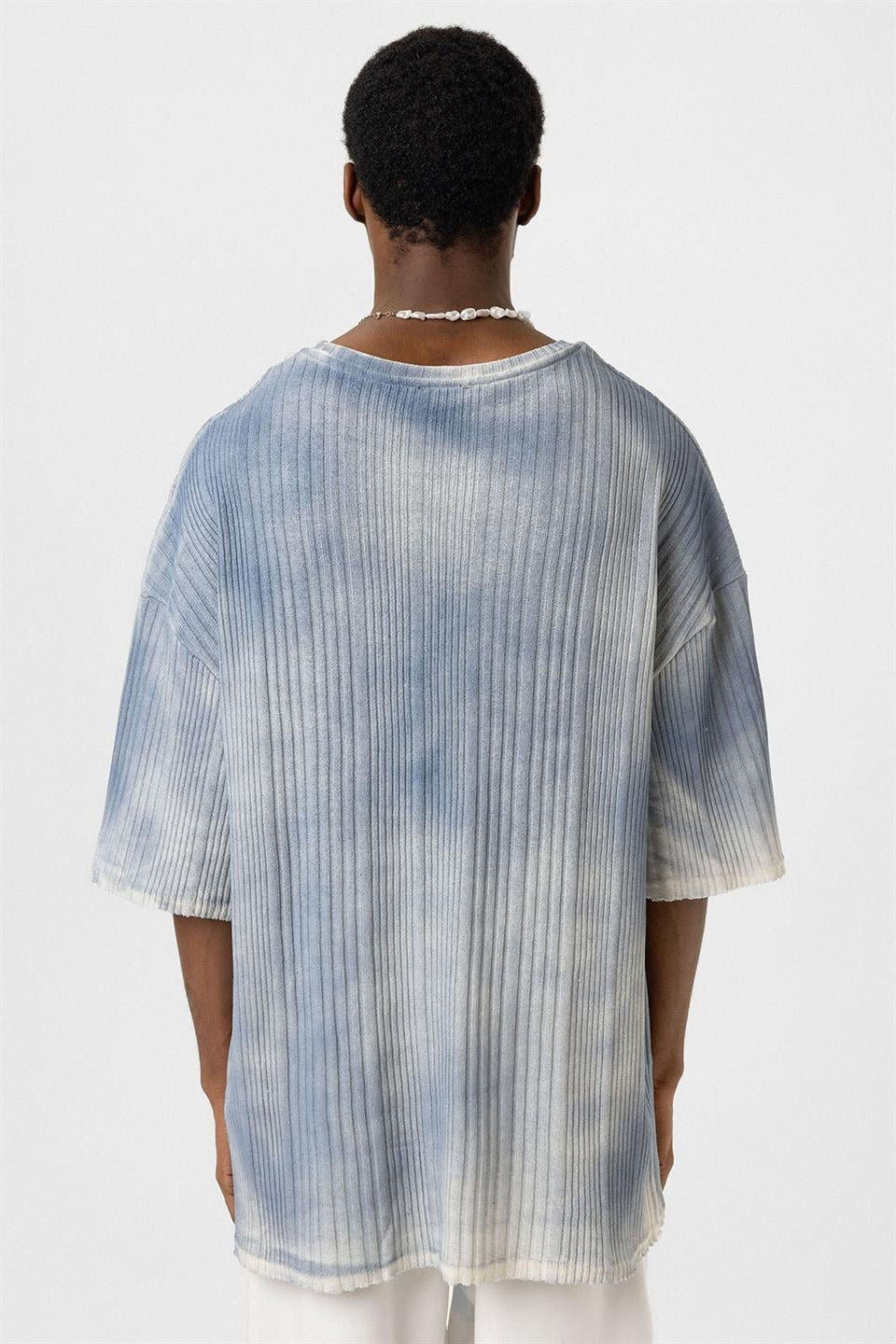 Yıkamalı Oversize Triko Tişört