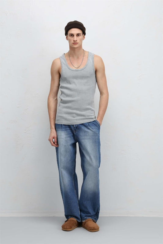 Yıkamalı Tank Top Kaşkorse Atlet