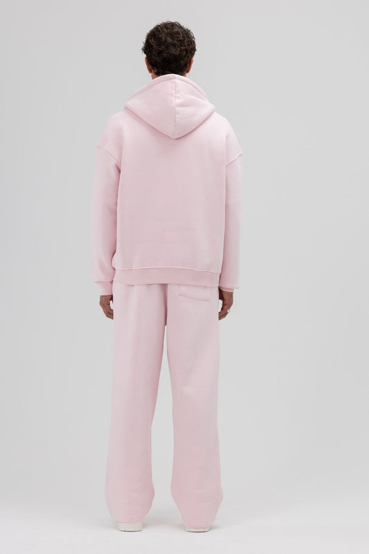 Basic Fermuarlı Oversize Kapüşonlu Sweatshirt