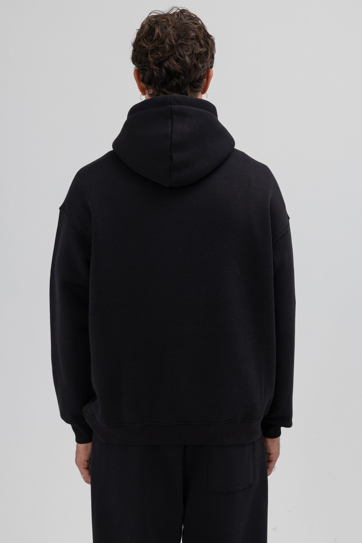 Basic Oversize Kapüşonlu Sweatshirt