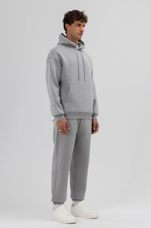 Basic Oversize Kapüşonlu Sweatshirt