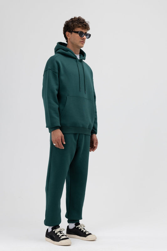 Basic Oversize Kapüşonlu Sweatshirt