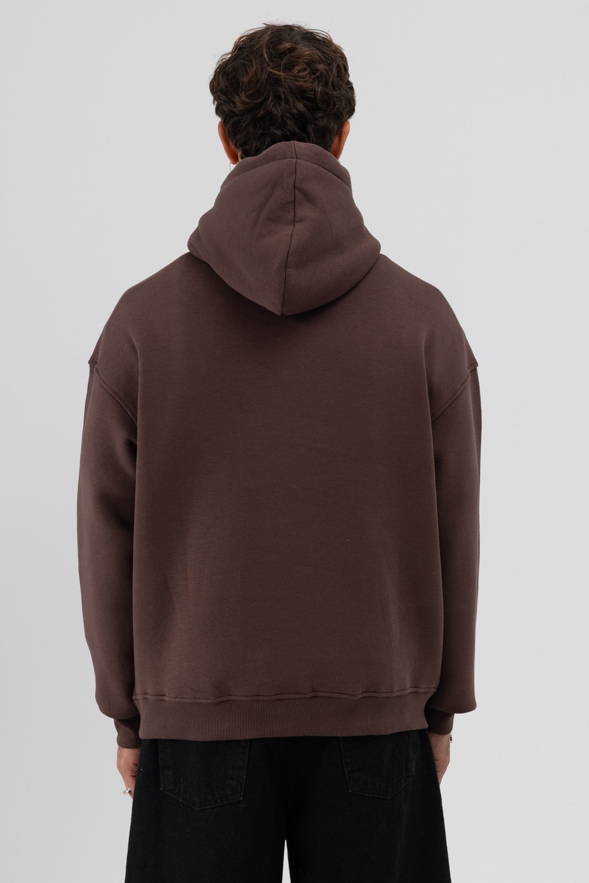 Basic Oversize Kapüşonlu Sweatshirt