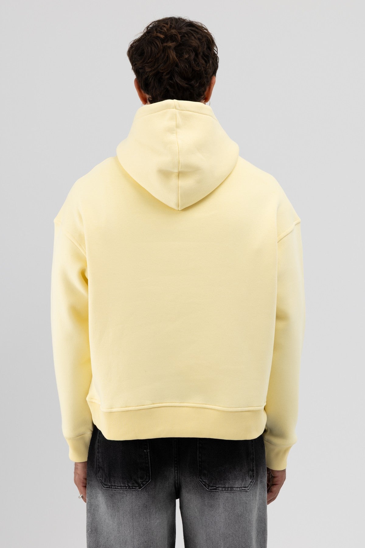 Basic Kapüşonlu Boxy Fit Sweatshirt