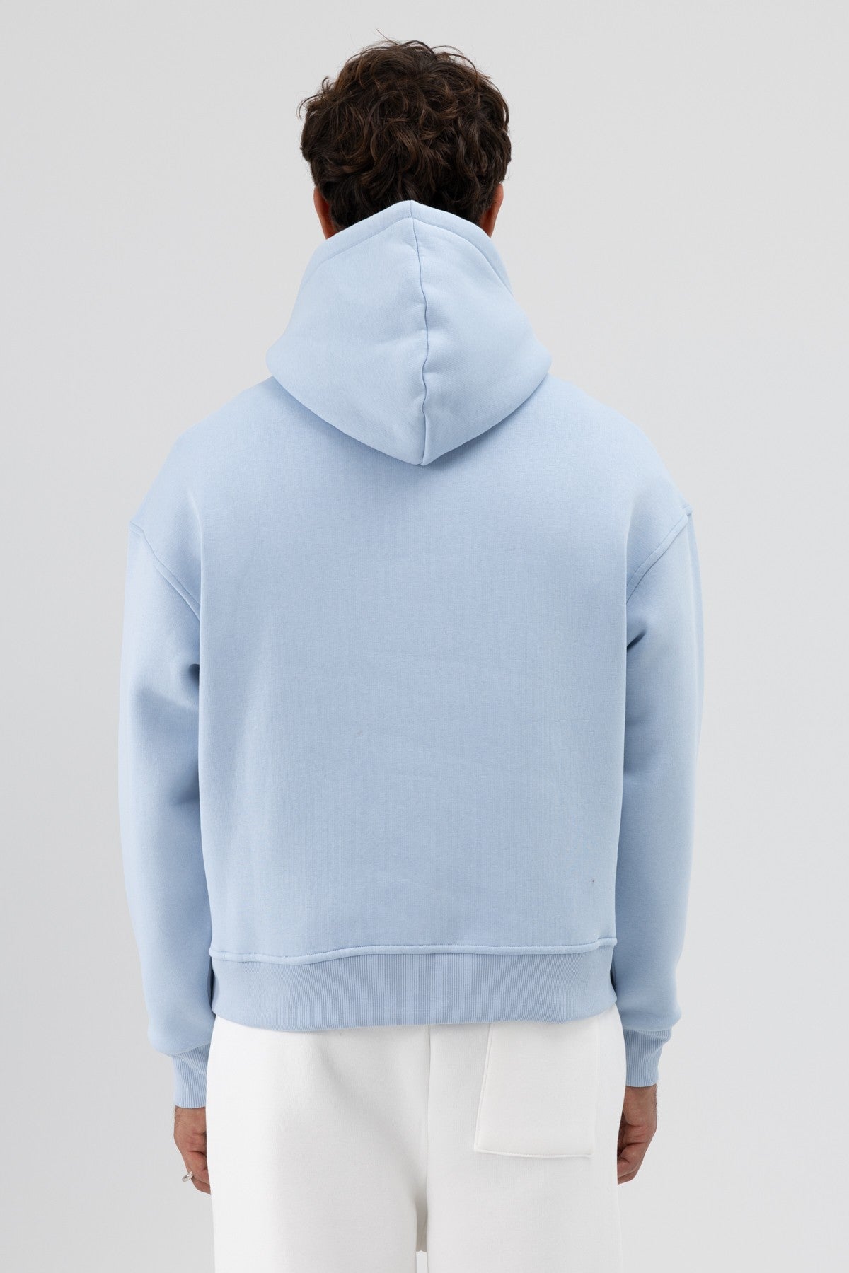 Basic Kapüşonlu Boxy Fit Sweatshirt