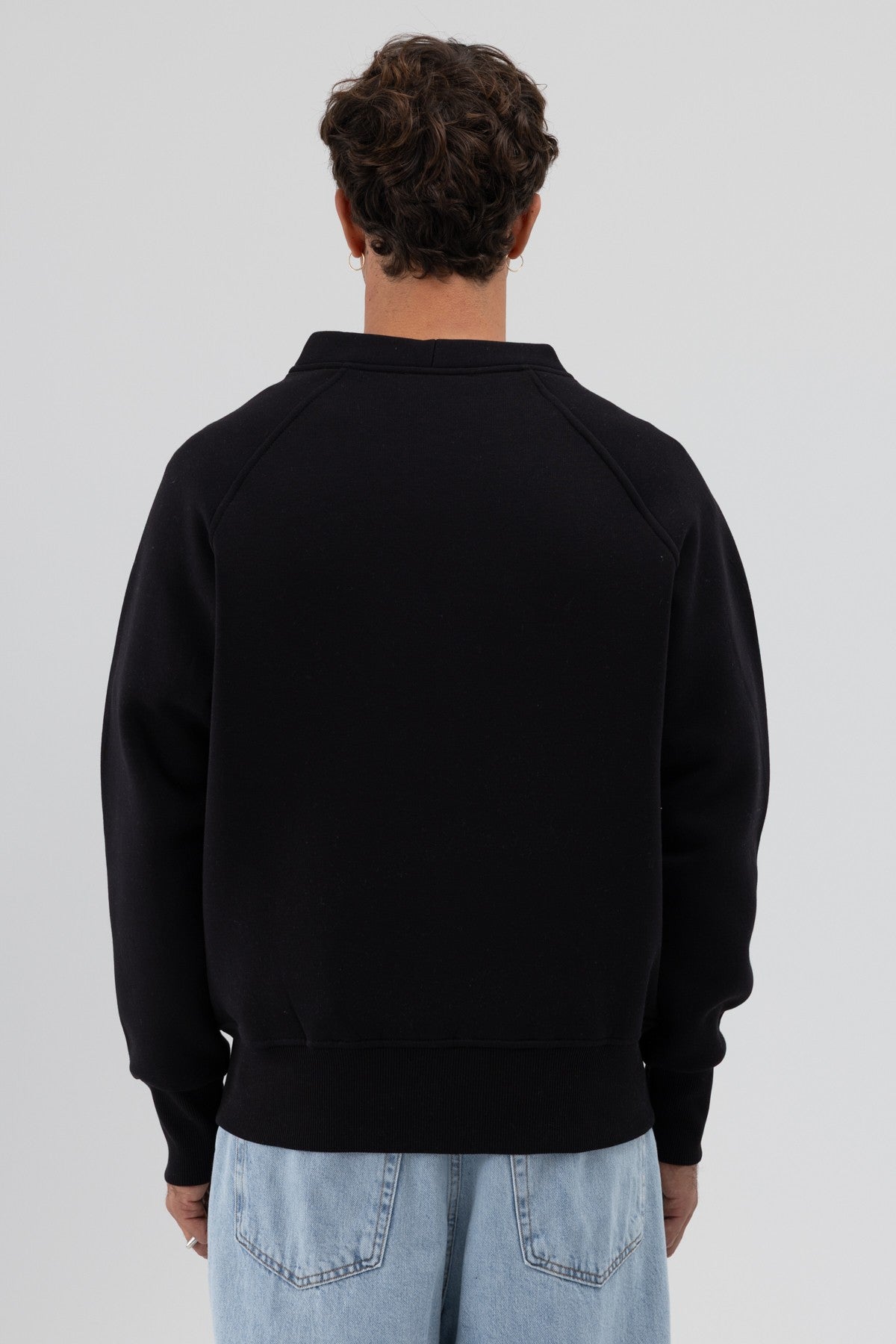 Oversize Düğmeli Sweatshirt