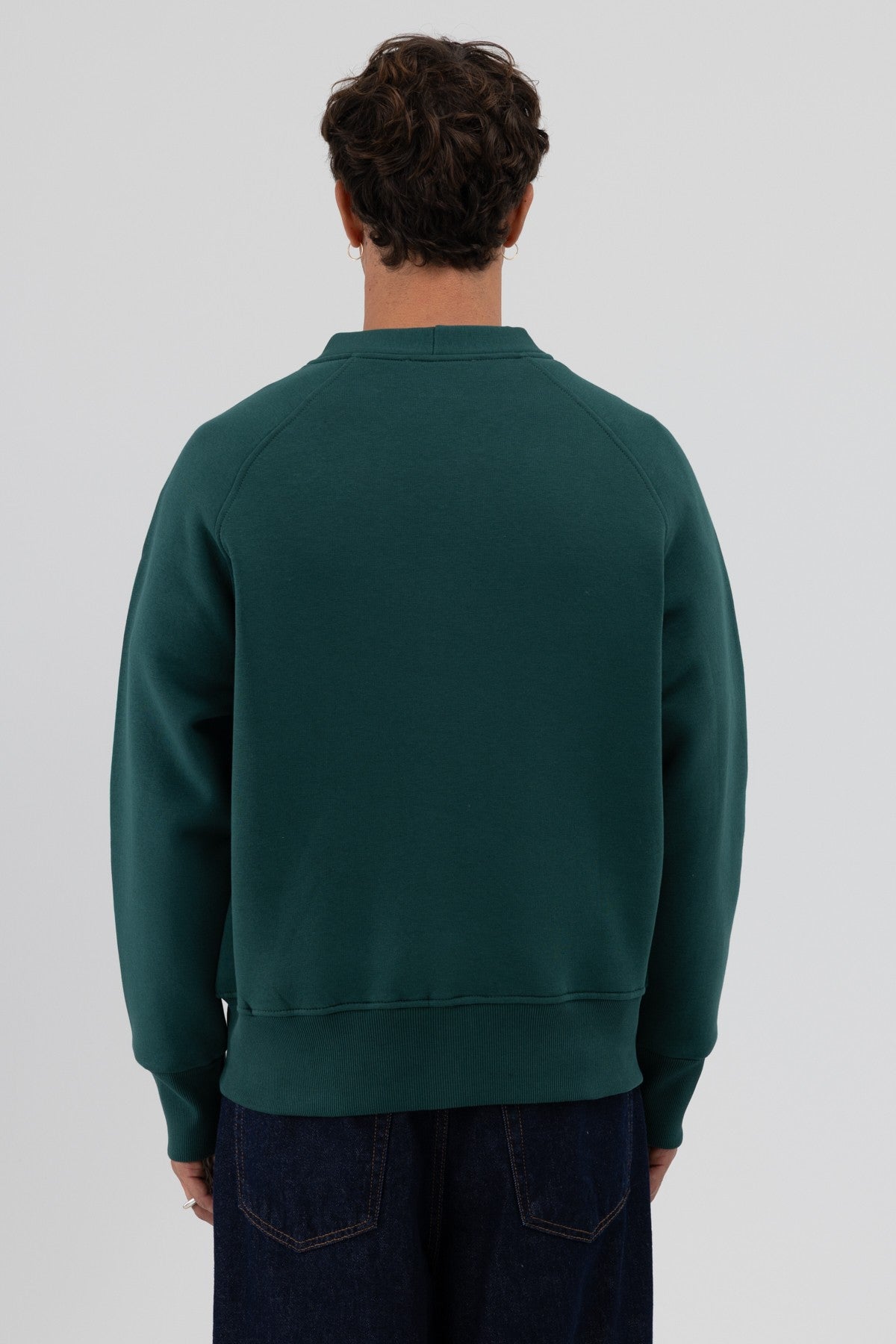 Oversize Düğmeli Sweatshirt