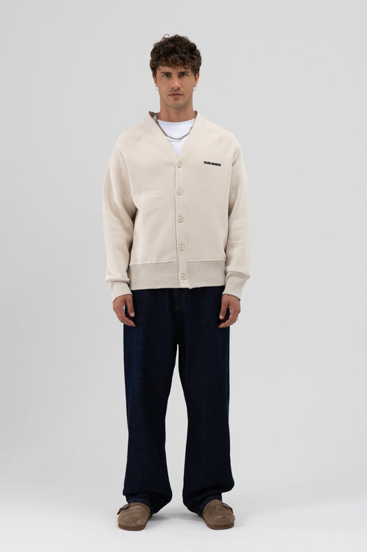 Oversize Düğmeli Sweatshirt