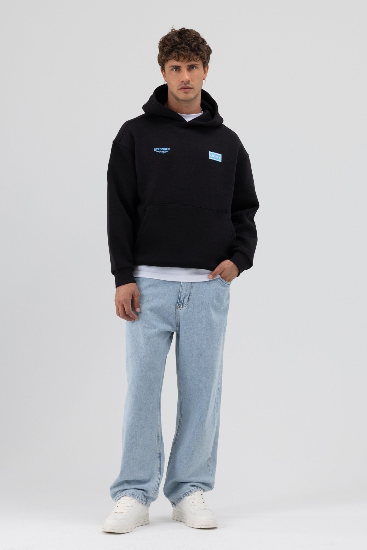 Oversize Arka Baskılı Sweatshirt