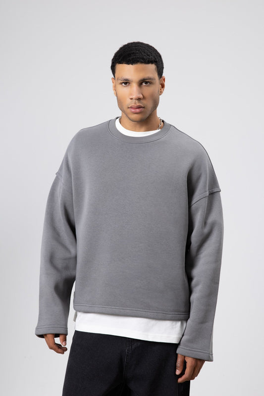 Boxy Fit Basic Sweatshirt