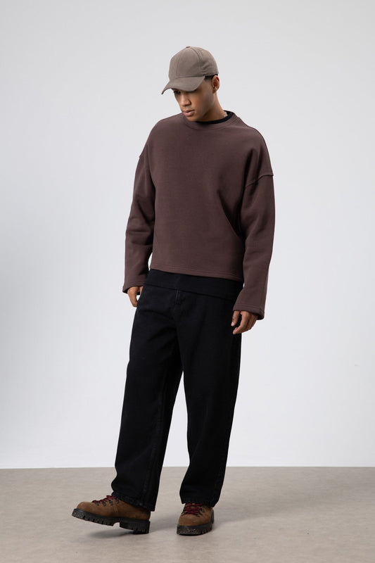 Boxy Fit Basic Sweatshirt