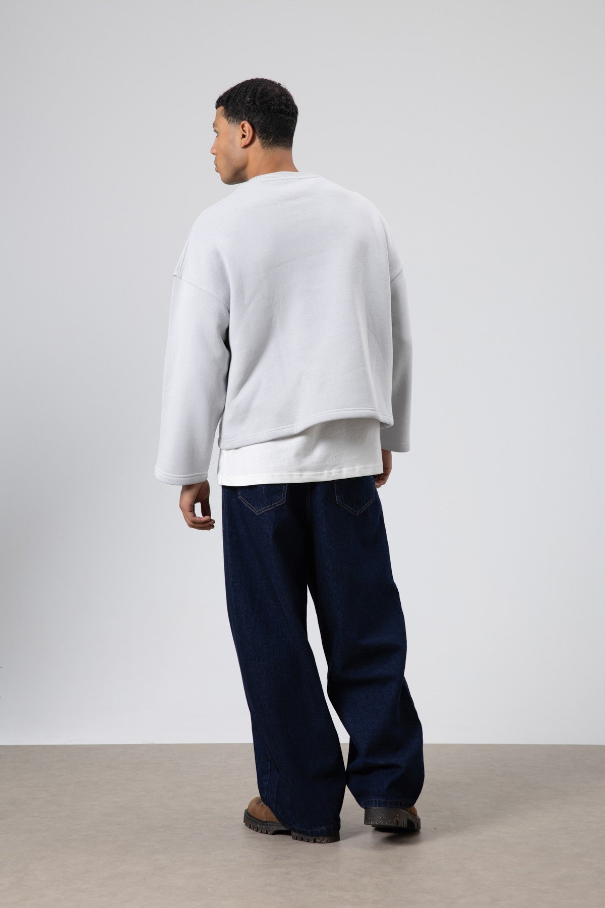Boxy Fit Basic Sweatshirt