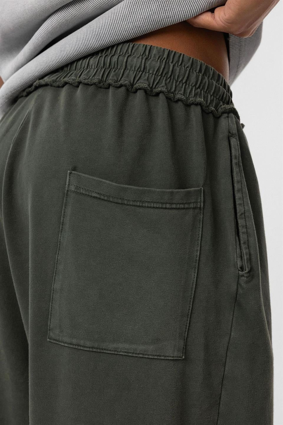 Yıkamalı Baggy Eşofman Alt