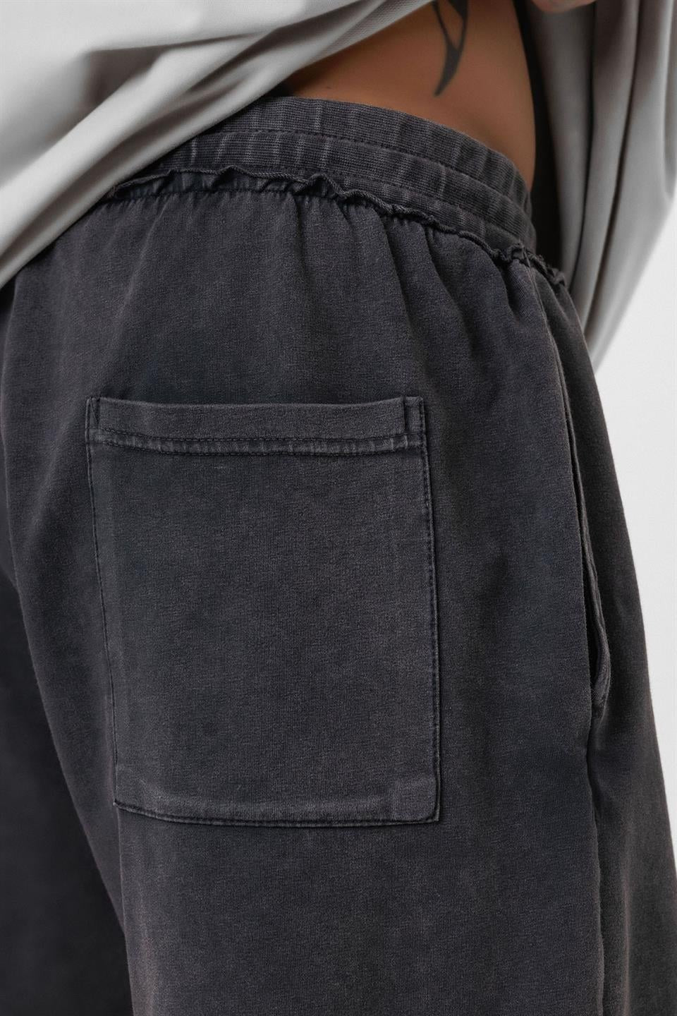 Yıkamalı Oversize Şort