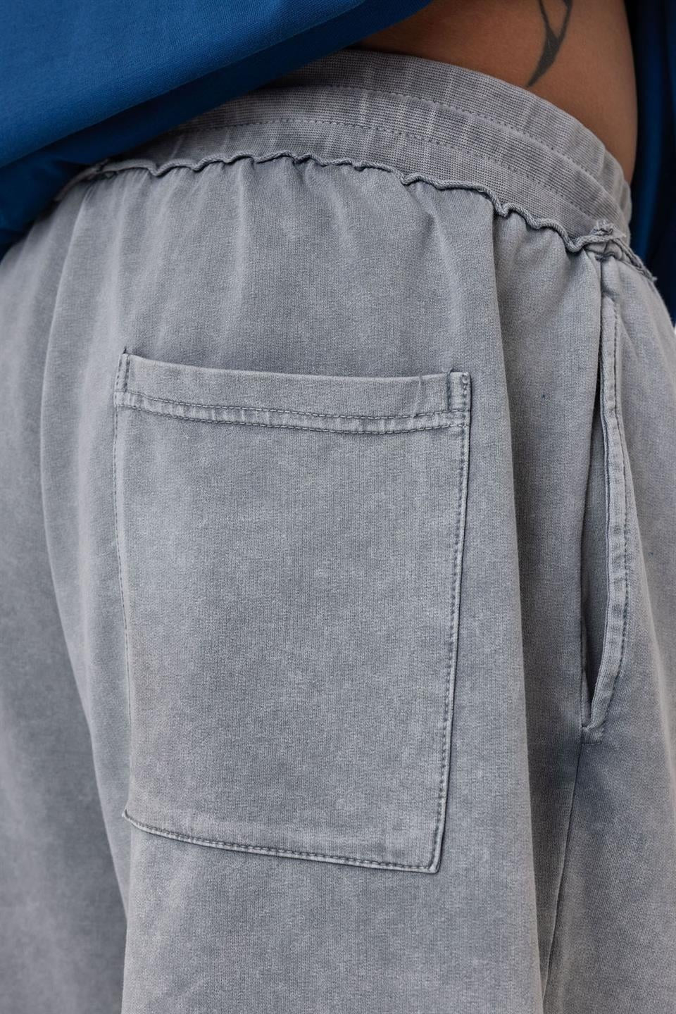 Yıkamalı Oversize Şort