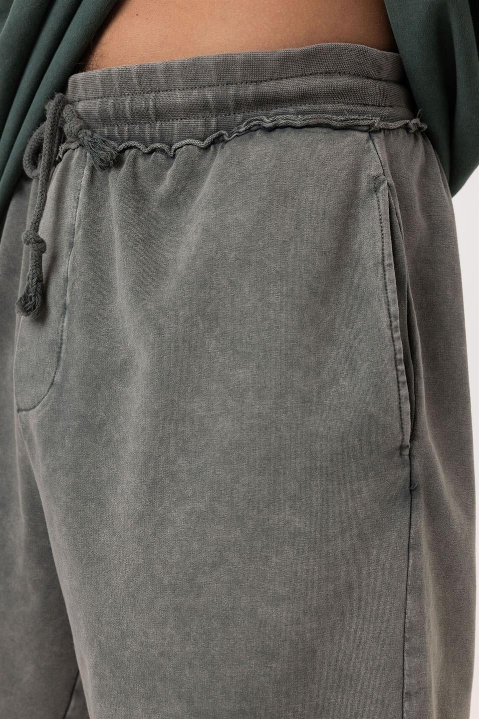 Yıkamalı Oversize Şort
