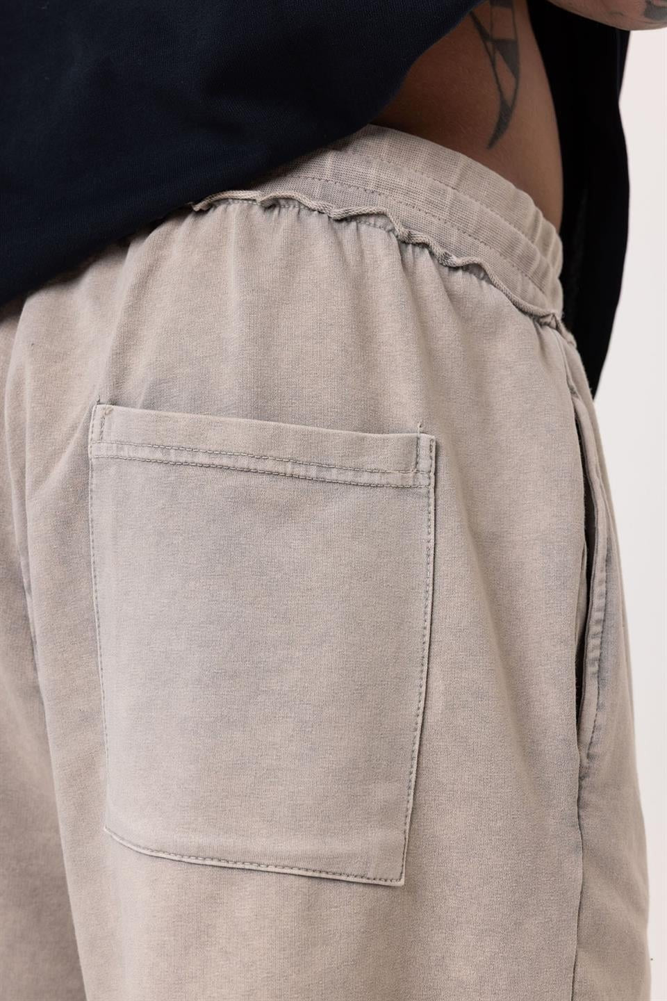 Yıkamalı Oversize Şort
