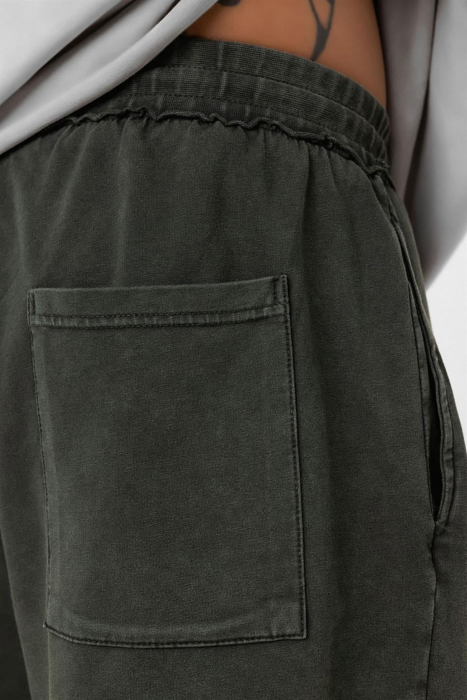 Yıkamalı Oversize Şort