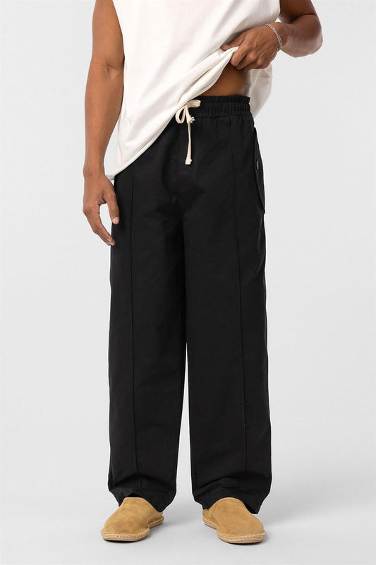 Bağcıklı Baggy Gabardin Pantolon