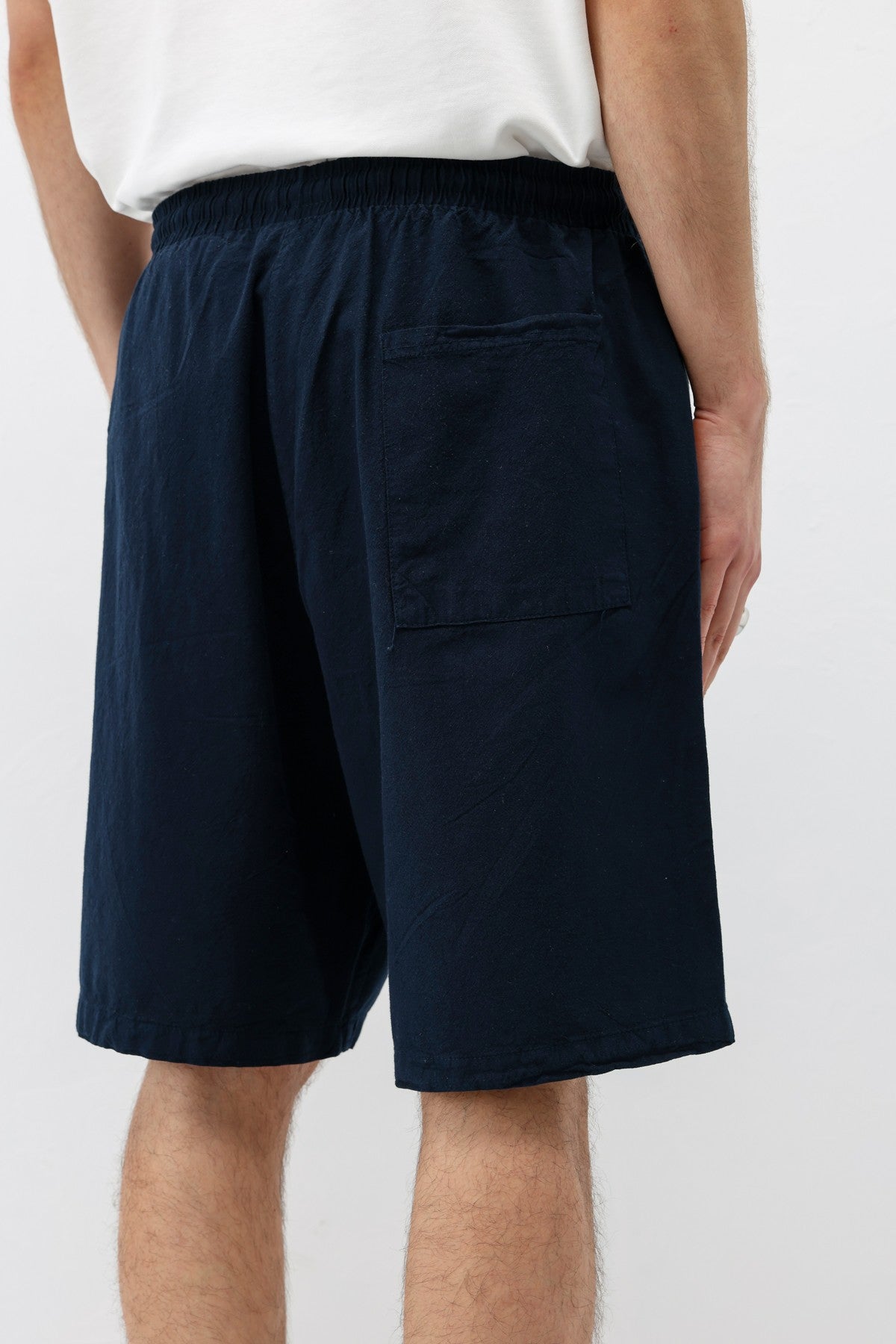 Oversize Keten Şort