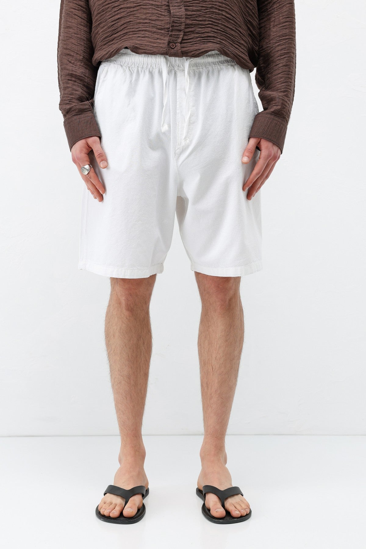 Oversize Keten Şort
