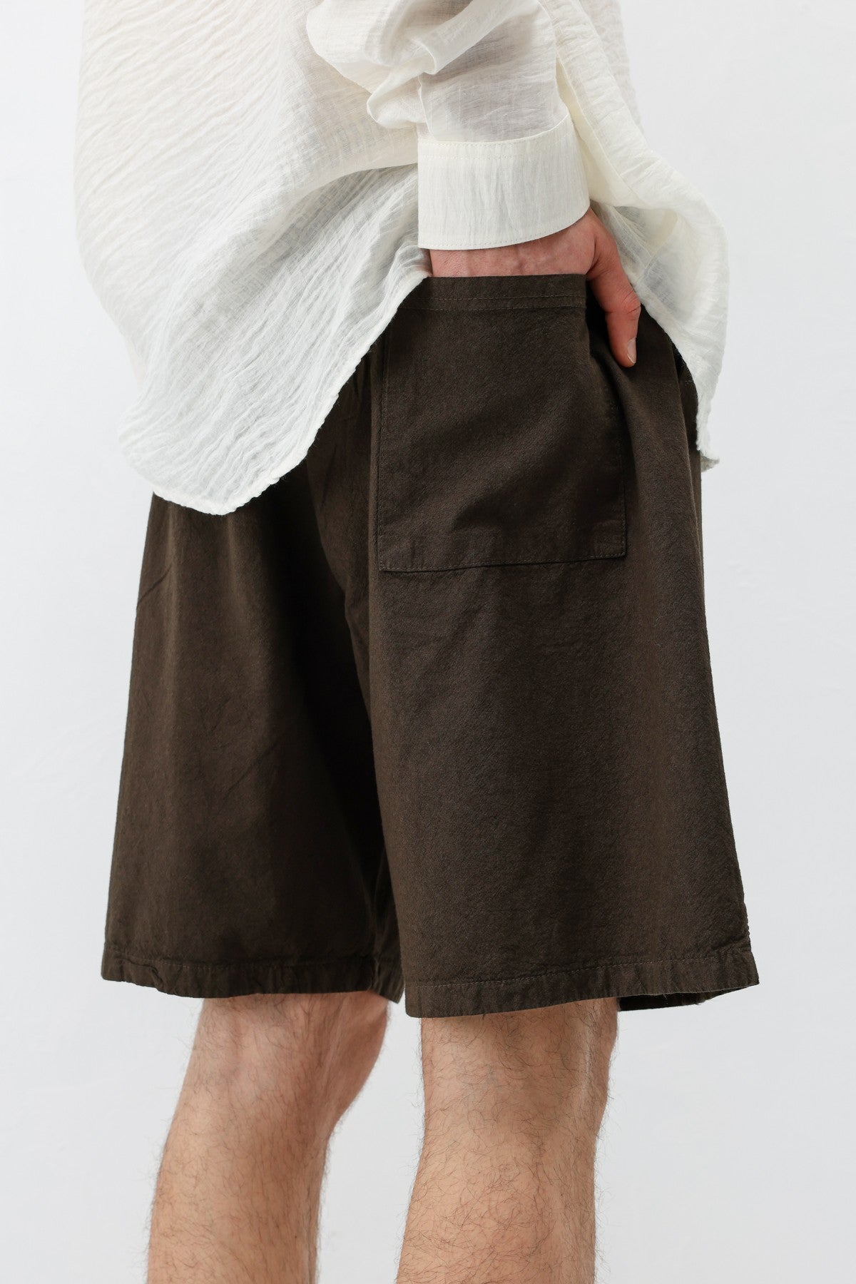 Oversize Keten Şort