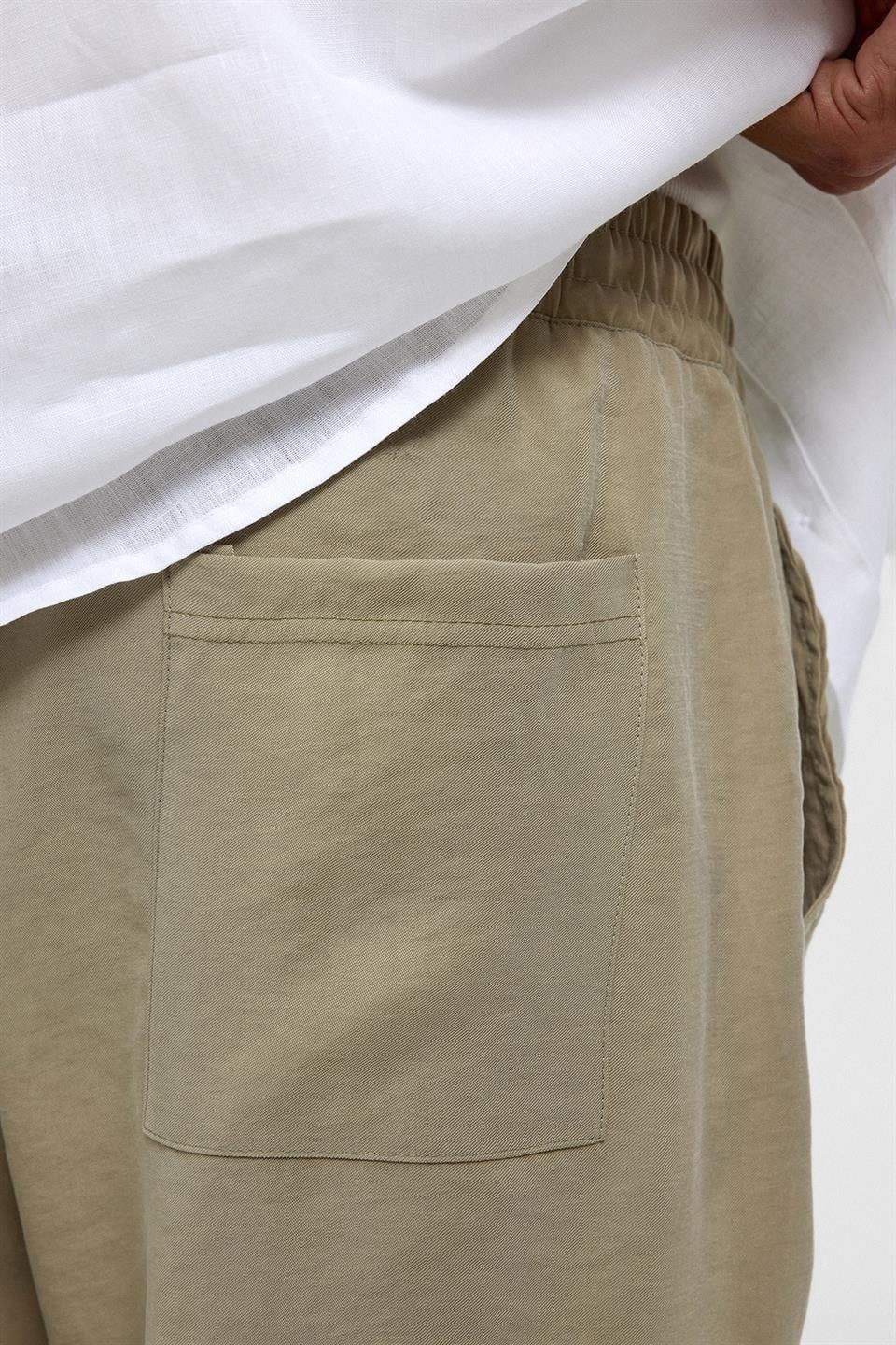 Oversize Modal Kumaş Bermuda Şort